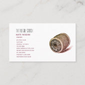 naaister op maat gemaakte spoel met schroefdraad visitekaartje (Achterkant)