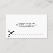 naaister | op maat maken | mannequin visitekaartje (Achterkant)