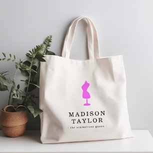 naaister op maat   Roze Mannequin Tote Bag