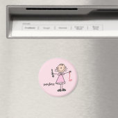 Naaister Stickfiguur Magneet (Insitu (Vaatwasser))