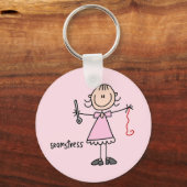 Naaister Stickfiguur Sleutelhanger (Voorkant)