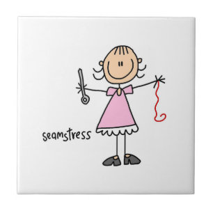Naaister Stickfiguur Tegeltje
