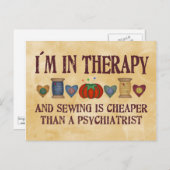 Naaitherapie Briefkaart (Voorkant / Achterkant)
