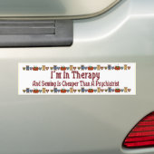 Naaitherapie Bumpersticker (Op auto)