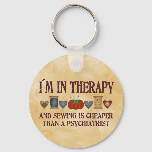 Naaitherapie Sleutelhanger (Voorkant)