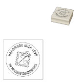Naaivaartuig handgemaakt met liefde 2 rubberstempel (Gestempeld)