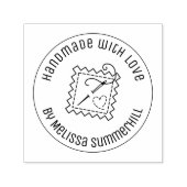 Naaivaartuig handgemaakt met liefde zelfinktende stempel (Design)