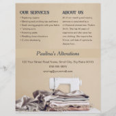 Naaiveranderingen Diensten Flyer Sjabloon (Achterkant)