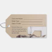 Naaiveranderingen Diensten Seamstress Hang Label Cadeaulabel (Achterkant Horizontaal)