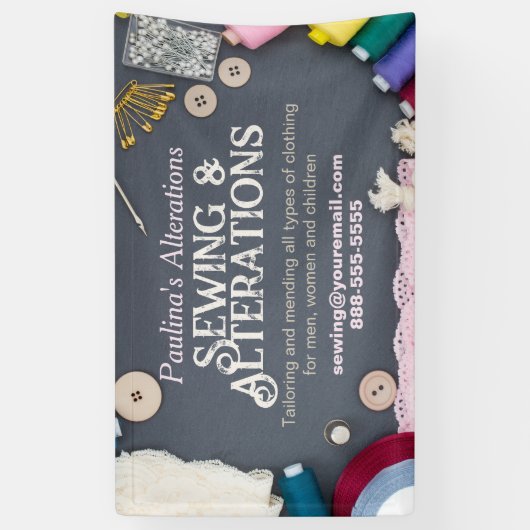 Naaiveranderingen Naadstress Banner (Verticaal)