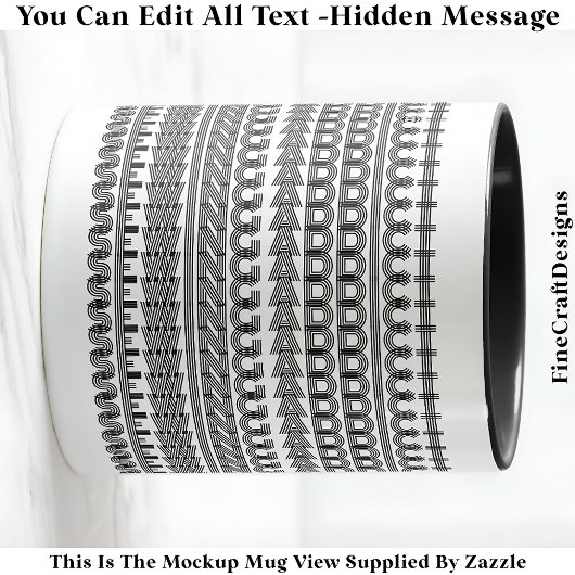 Naaiverslaafde Verborgen Boodschap Grappige nieuwi Mok