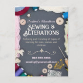 Naaivervormingen Services Flyer Briefkaart (Voorkant)