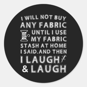 Naaiverwatering niet aanschaffen Stash Home Ronde Sticker