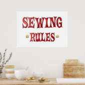 Naaivoorschriften Poster (Keuken)