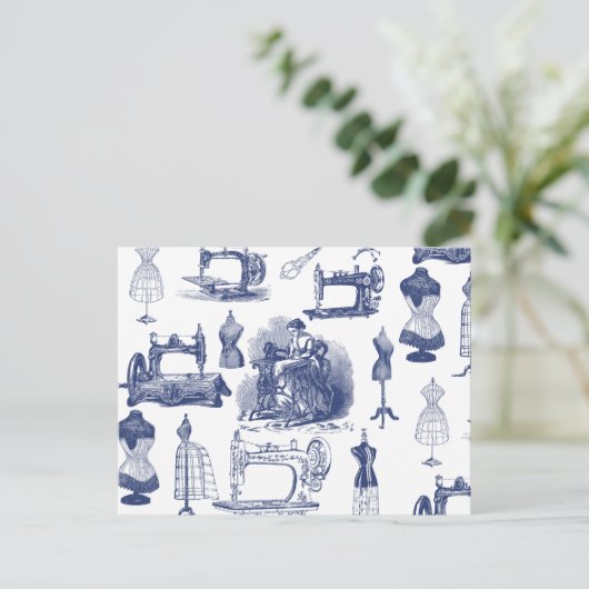 naaiwerk briefkaart (Staand voorkant)