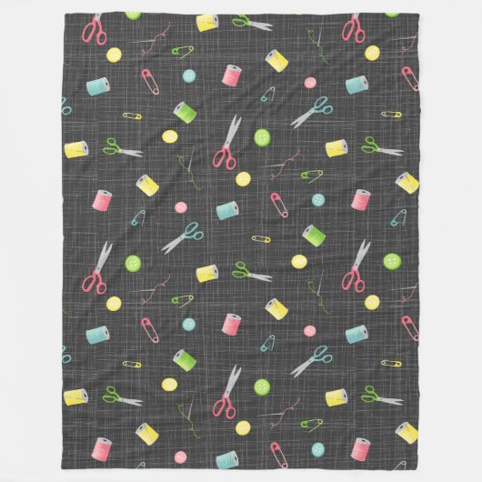 naaiwerk fleece deken (Voorkant)