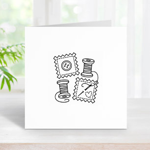 Naaiwerk Hobby Fabric Button Naalddraad 1x1 Rubberstempel