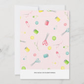 naaiwerk kaart (Achterkant)