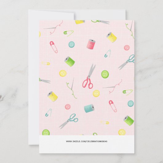 naaiwerk kaart (Achterkant)