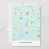 naaiwerk kaart (Achterkant)