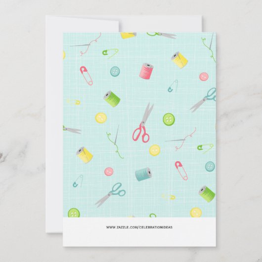 naaiwerk kaart (Achterkant)