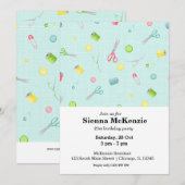 naaiwerk kaart (Voorkant / Achterkant)