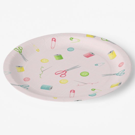 naaiwerk papieren bordje (Gekanteld)