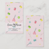 naaiwerk visitekaartje (Voorkant / Achterkant)