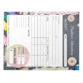 Naaiwijzigingen Naadstress Factuurbestelformulier Notitieblok (Voorkant)