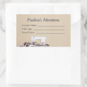 Naaiwijzigingen Naadstress Klant Bestellabel Rechthoekige Sticker (Tas)