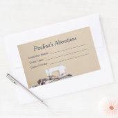 Naaiwijzigingen Naadstress Klant Bestellabel Rechthoekige Sticker (Envelop)