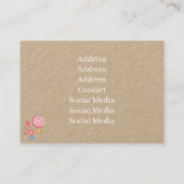 Naaiwinkel bruin visitekaartje (Achterkant)