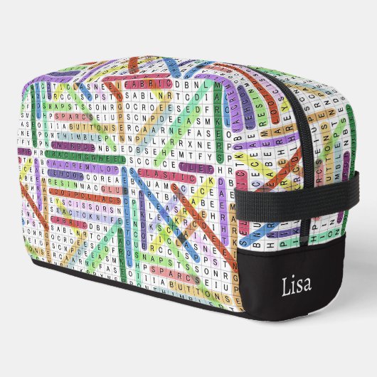 Naaiwoord maken Zoeken Toilettasje (Linkerhoek)