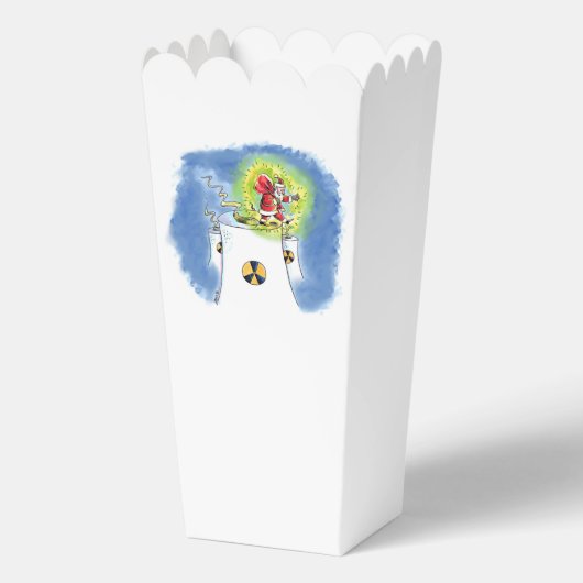 Naakt Santa popcorn dozen Bedankdoosjes (Voorkant)