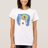 Naakt Sinterklaas vrouwen wit T-shirt (Voorkant)