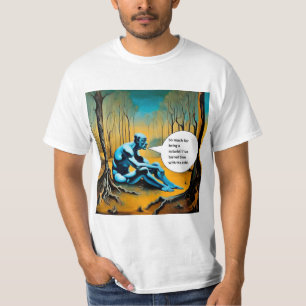 Naakt zijn t-shirt