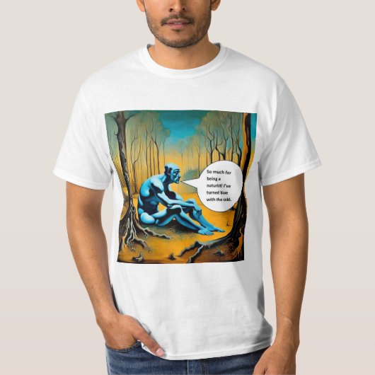 Naakt zijn t-shirt (Voorkant)