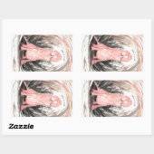 Naakte (en trotse) molrat rechthoekige sticker (Vel)