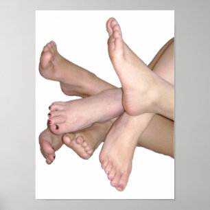 Naakte Voeten van het Art. Poster