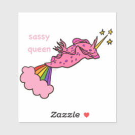 naaktslak sassy queen sticker