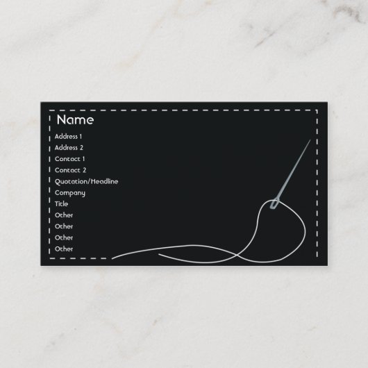 Naald - Bedrijf Visitekaartje (Voorkant)