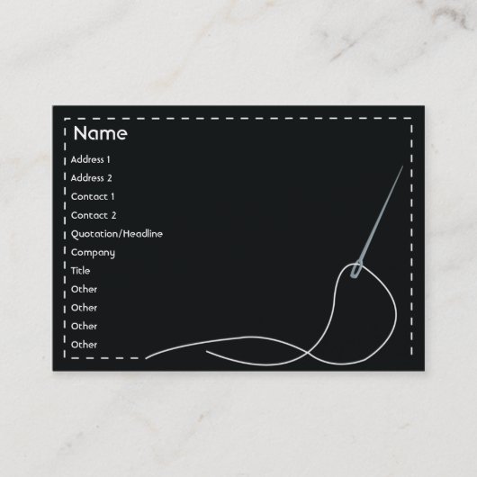 Naald - Chubby Visitekaartje (Voorkant)