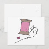 Naald en draad briefkaart (Voorkant / Achterkant)