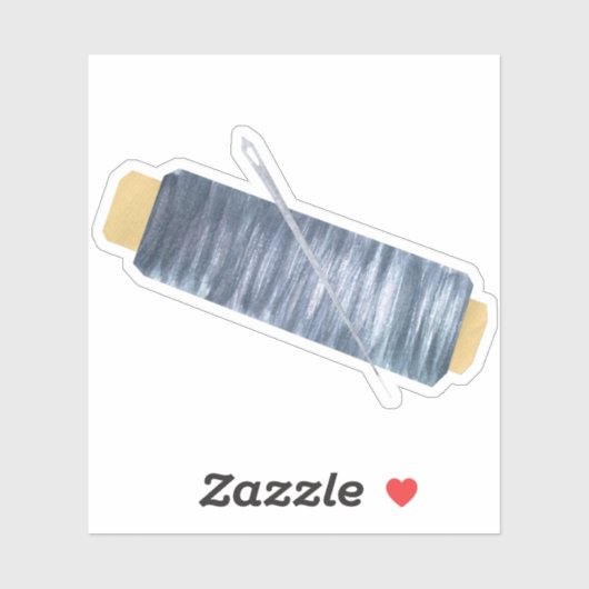 Naald en draad sticker (Vel)