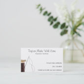 Naald en draad visitekaartje (Staand voorkant)