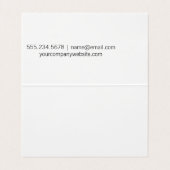 Naald en draad visitekaartje (Binnenkant ongevouwen)