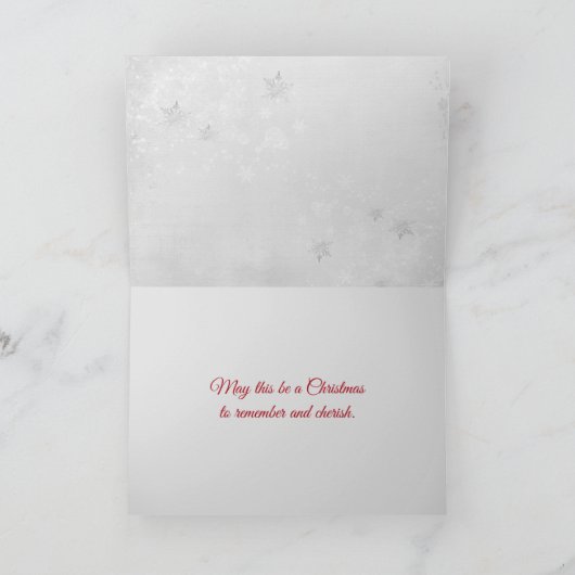 Naald en Kerststeken Feestdagen Kaart (Binnen)