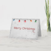 Naald en Kerststeken Feestdagen Kaart (Voorkant)