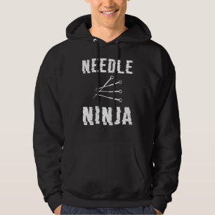 Naald Ninja Grappige Acupunctuur Acupuncturist Hoodie