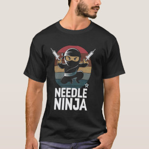 Naald Ninja Grappige Verpleegkundige Praktijk Vacc T-shirt